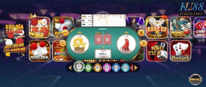 Hướng dẫn các bước đăng nhập chơi game Rồng Hổ Kubet88.