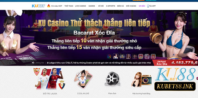 KU888 cung cấp nhiều trò chơi casino trực tuyến cực kì hấp dẫn